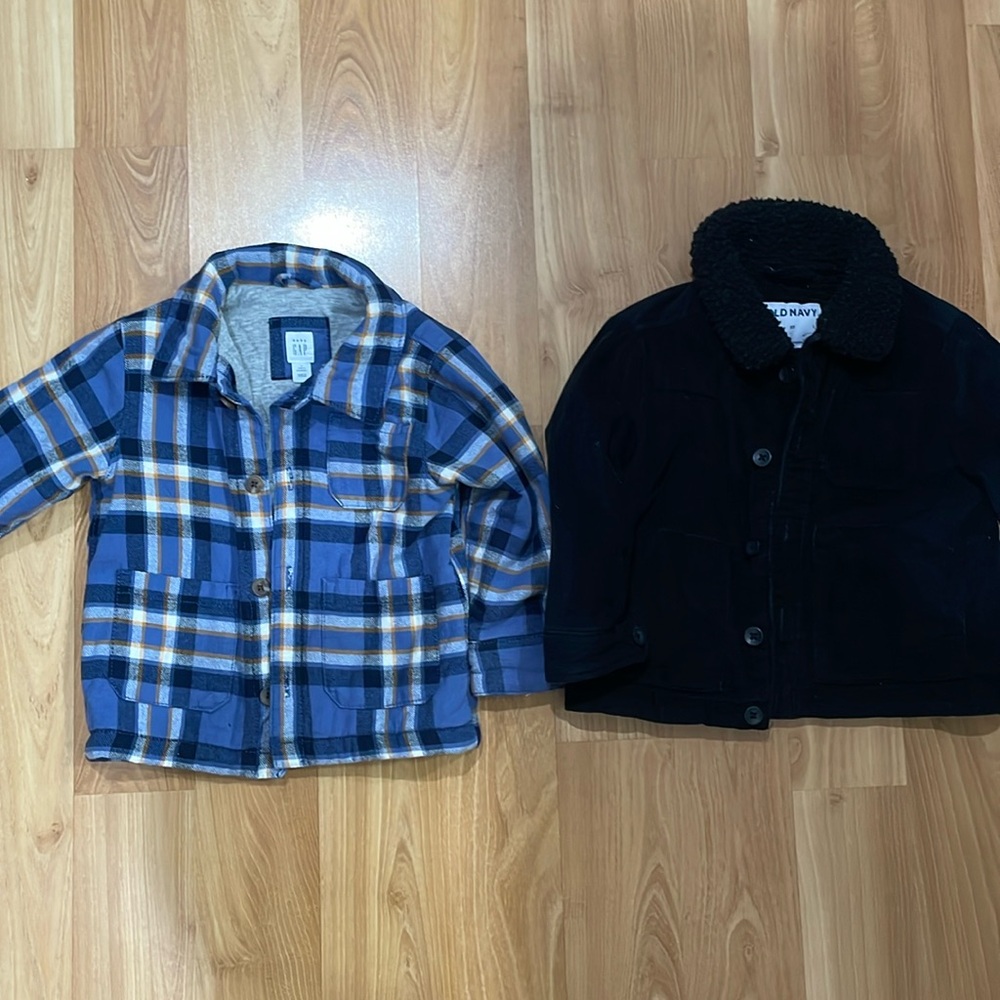 Toddler boys jacket and shacket